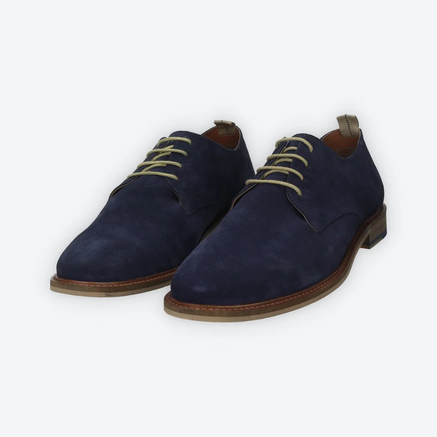 Stringate in vero suede